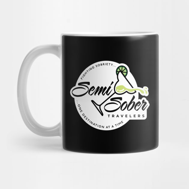 Original Semi-Sober Travelers Margarita design with solid background by Speed & Sport Adventures